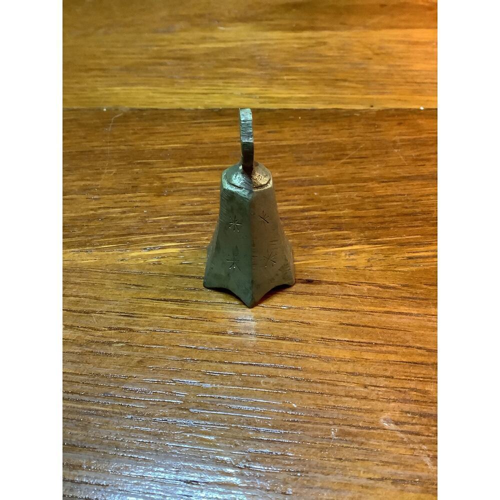 Vintage Miniature Brass Cast iron‎ Christmas Bells Handmade Primitive India